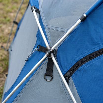 Forog Facetline Geodesic Tent 3 Person Cobalt Gray - Detail view