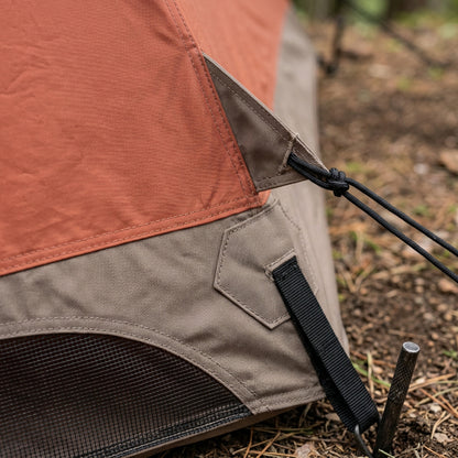 Forog Fieldcone Pyramid Tent 4 Person Terracotta Taupe - Detail view